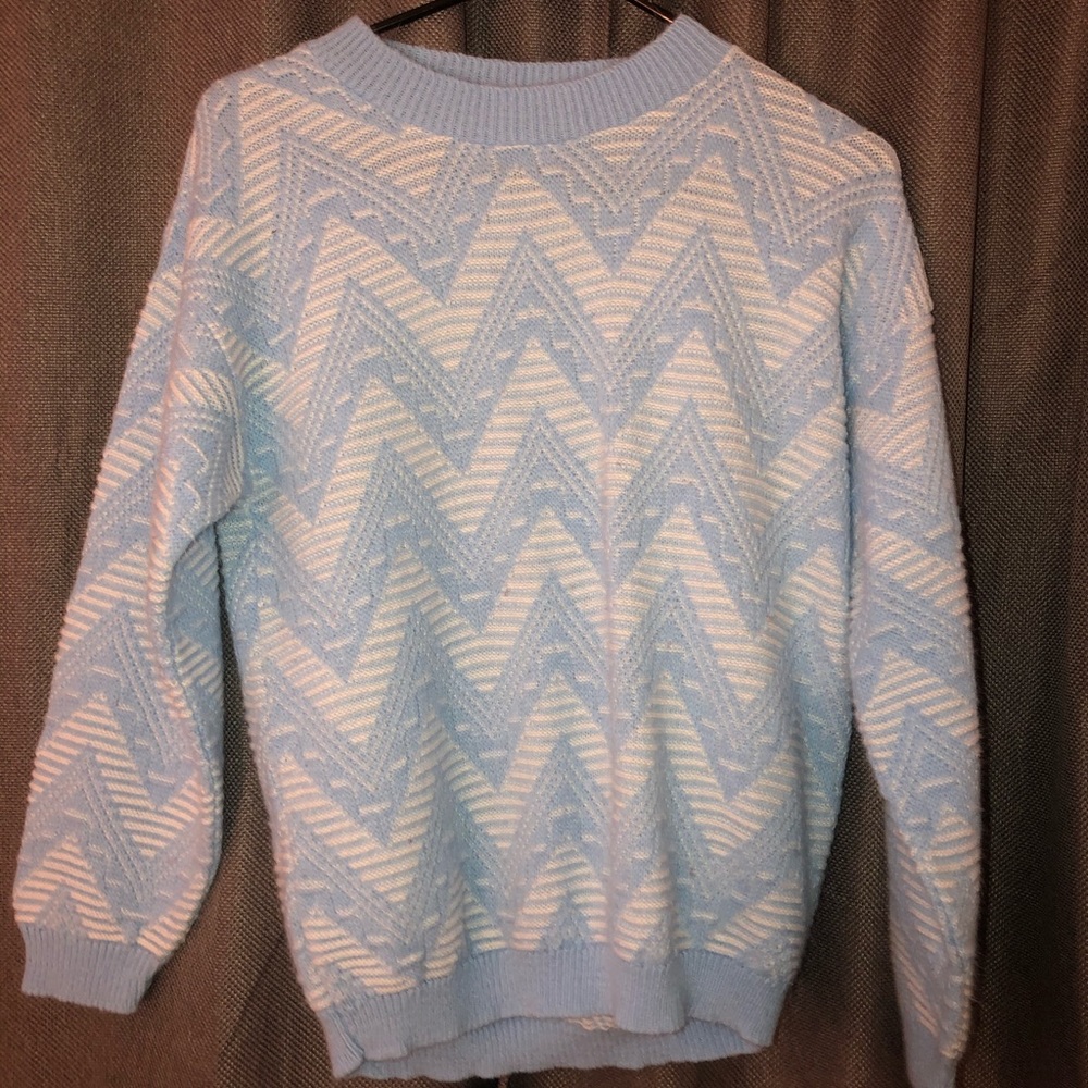 Vintage Light Blue Sweater